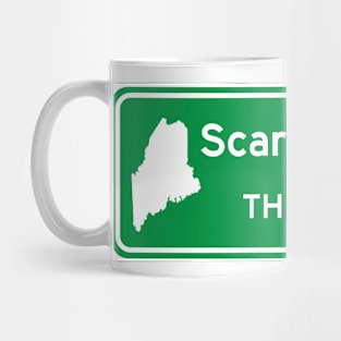 Scarborough, Maine Highway Exit Sign Mug